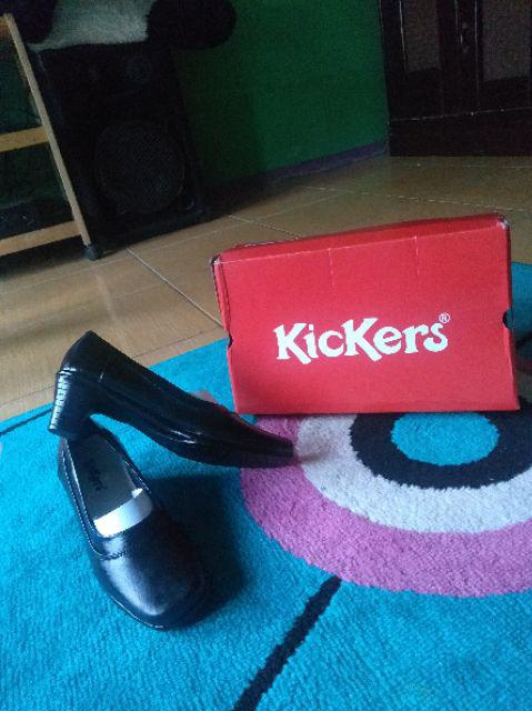 Haffand Sepatu Pantofel Wanita Hitam Hak 3 Cm Cewek Sekolah Kantor Paskibraka Paskib Paskibra A01ss