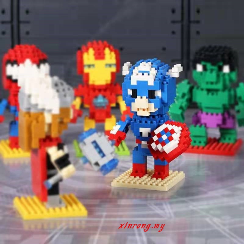 Mainan Lego Minifigures Avengers Endgame Super Heroes Hawkeye Black Widow Untuk Anak