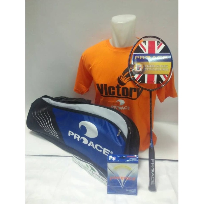 Raket Badminton PROACE SS SWEETSPOT 2000 komplit(tas+kaos+senar)ORI