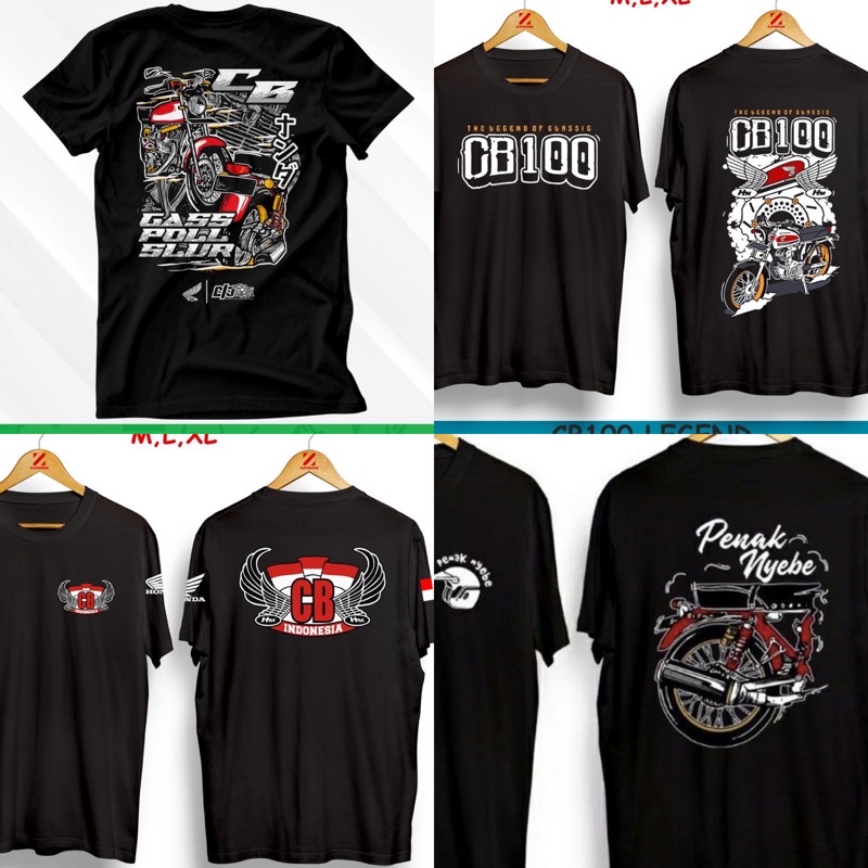 KAOS MOTOR CB / HONDA CB GANK / Zona CB NYEBE KAOS PRIA DISTRO