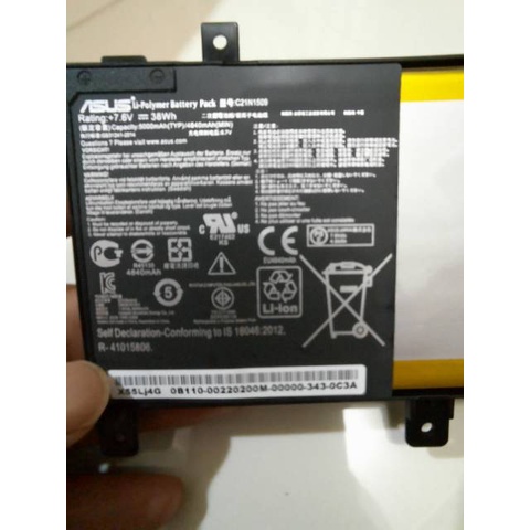 Baterai Laptop Asus A556 A556U X556 X556U X556UB C21N1509 Original