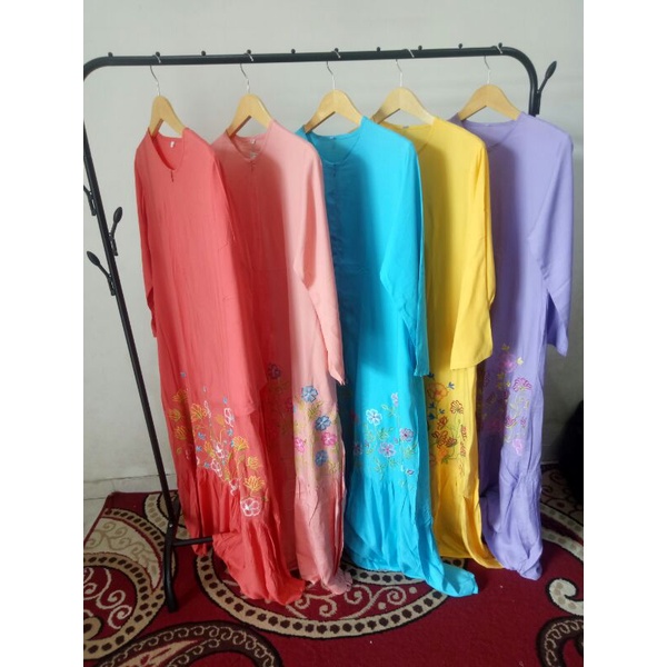 ABAYA BORDIR RAYON / GAMIS BORDIR RAYON / GAMIS BORDIR MALANG