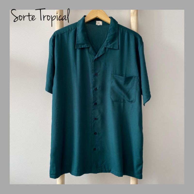 Kemeja Basic Polos Casual Shirt Tosca