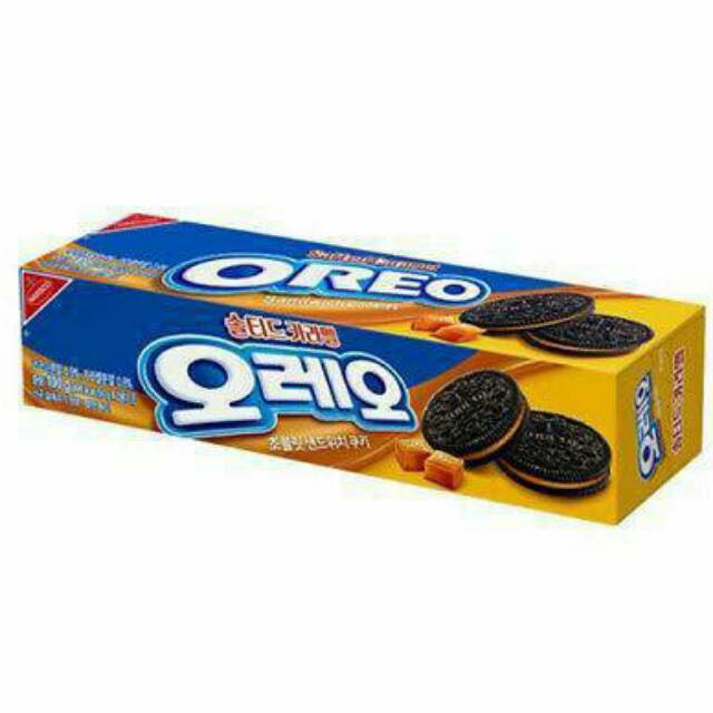 

Oreo Salted Caramel Sandwich Cookies Made in Korea