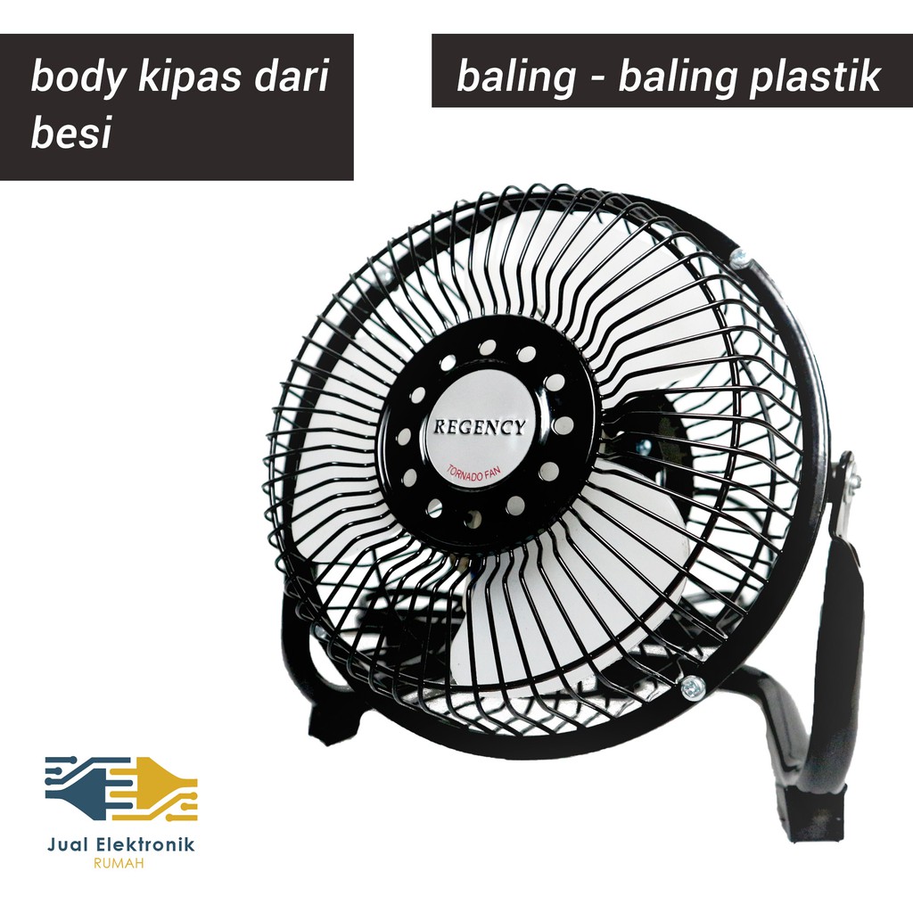 Regency Kipas Mini ZDLX06 Kipas Angin Besi Tornado 6 Inch