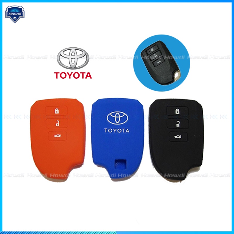 Cover Kunci Remote Mobil Keyless Bahan Silikon Untuk Toyota Vios