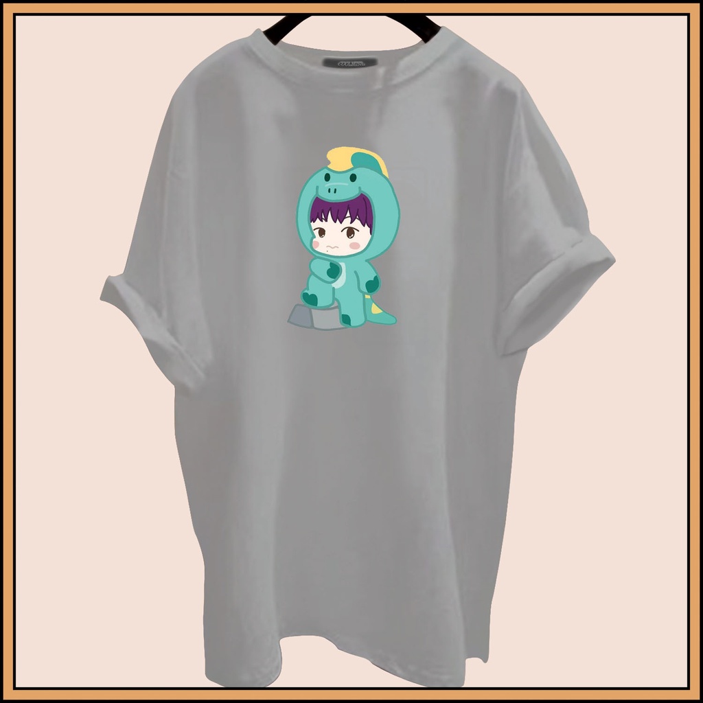 CALVIERO SHOP - BAJU KAOS ATASAN WANITA TOSCA DINO PRINT