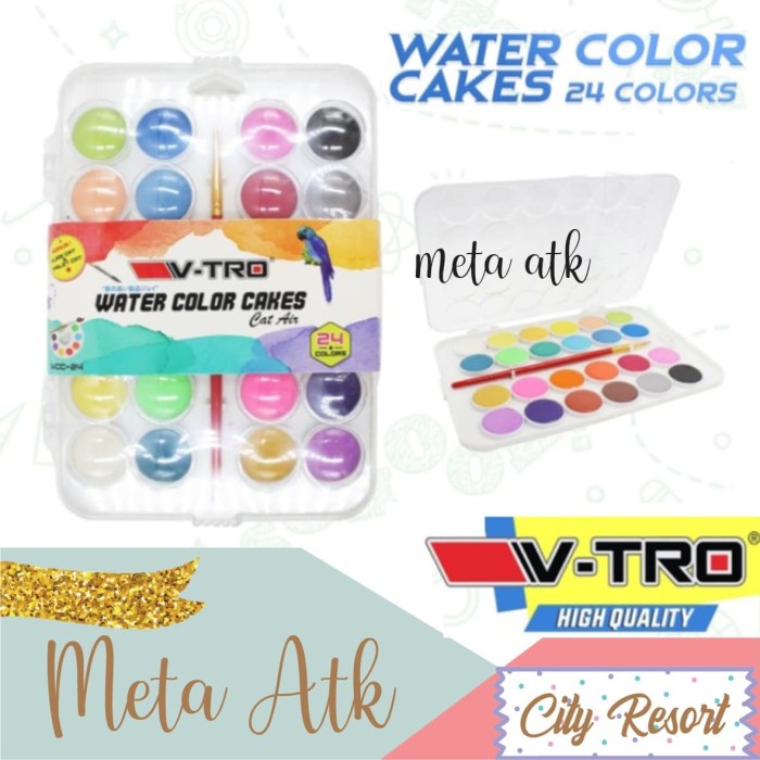 

air-cat- cat air cake / water color cakes vitro ( v-tro) 24 warna -cat-air.