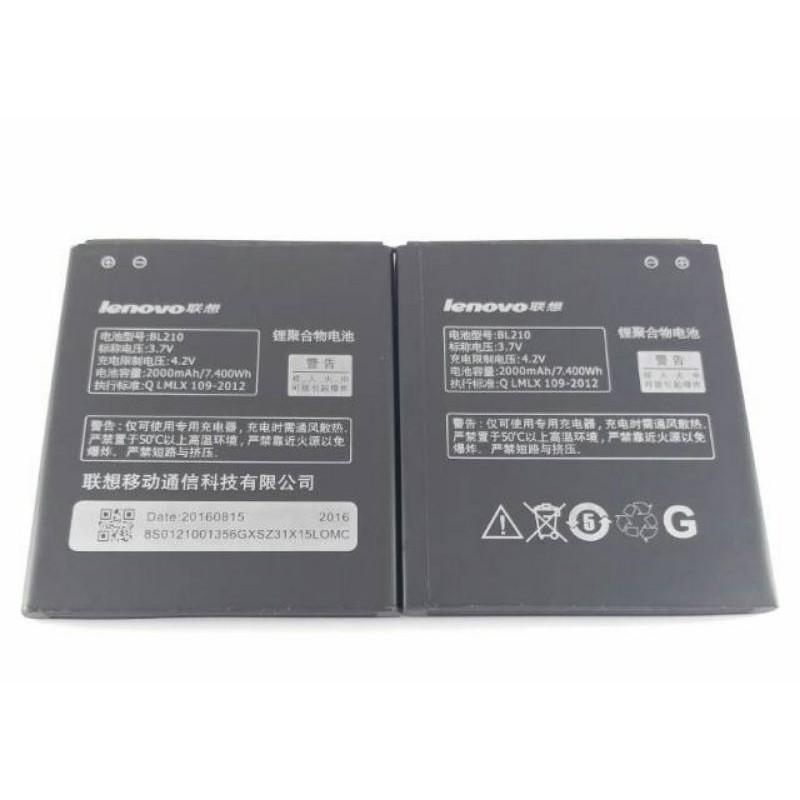 Baterai Lenovo S650 - S820 - A656 - A658T - A750E - A766 - A770E - S658T - S820E BL210 ORIGINAL