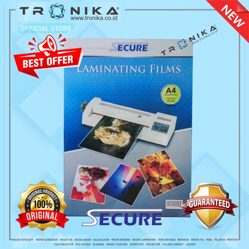 PLASTIK LAMINATING | SECURE (F4/A3/A4) | ORIGINAL