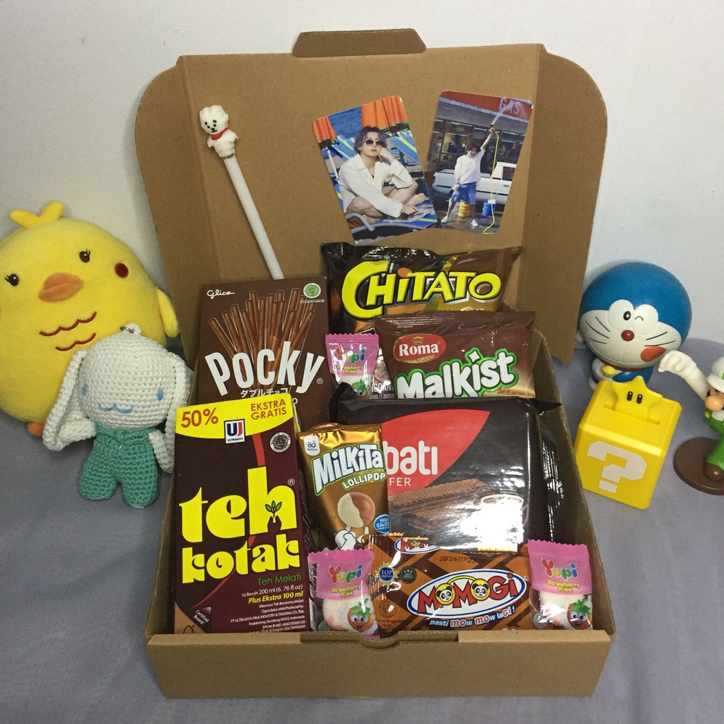 

SNACK BOX BROWN / SNACK BOX MURAH / KADO / HAMPERS / FREE PHOTOCARD