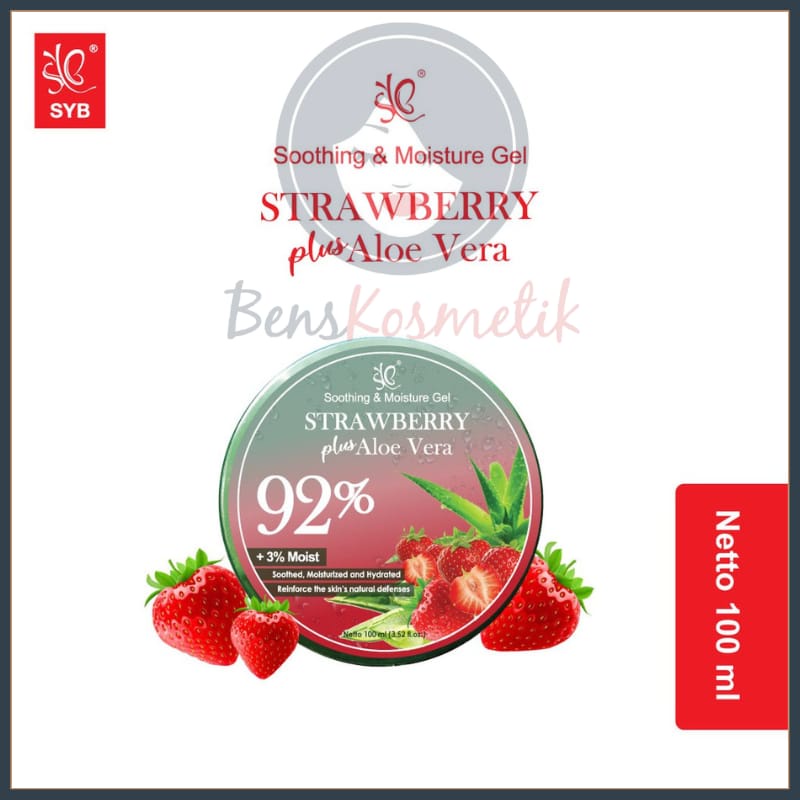 Soothing gel Aloevera with strawberry 92%. Real original by syb bpom