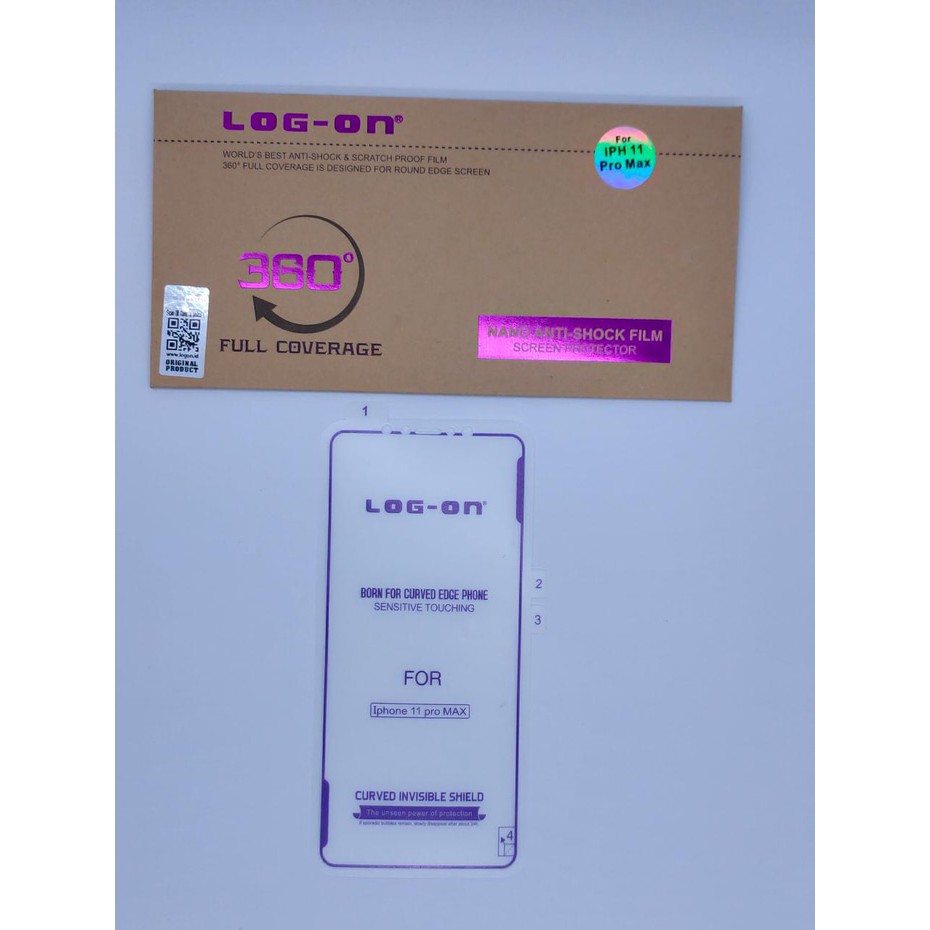 ANTISHOCK LOG ON IPHONE 11 PRO MAX SCREEN PROTECTOR
