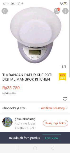 Timbangan Dapur Kue Roti Digital Mangkok Kitchen Scale Gse B 05