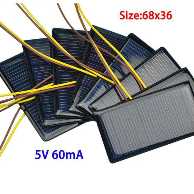 KIT SOLARCELL PANEL SURYA TENAGA MATAHARI SOLAR CELL KECIL 68*36mm MINI 5V