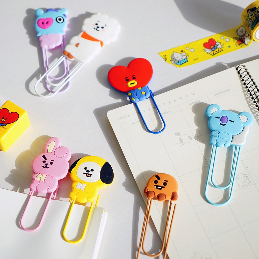 BT21 Big Clip I Klip Kertas BT21 I Aksesoris buku BT21