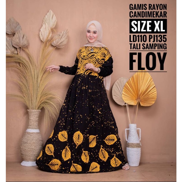 Gamis Rayon Candi Mekar ORI PEKALONGAN