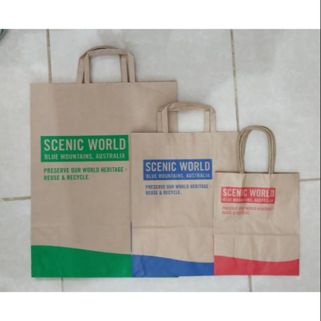 

Paperbag Paper Bag Tas Karton Scenic World Blue Mountains Australia