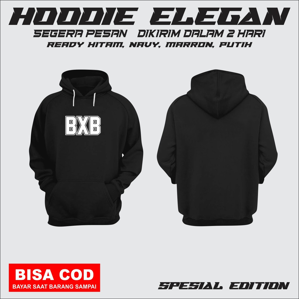 SWEATER JAKET HOODIE JUMPER BXB PRIA DAN WANITA S - 4XL