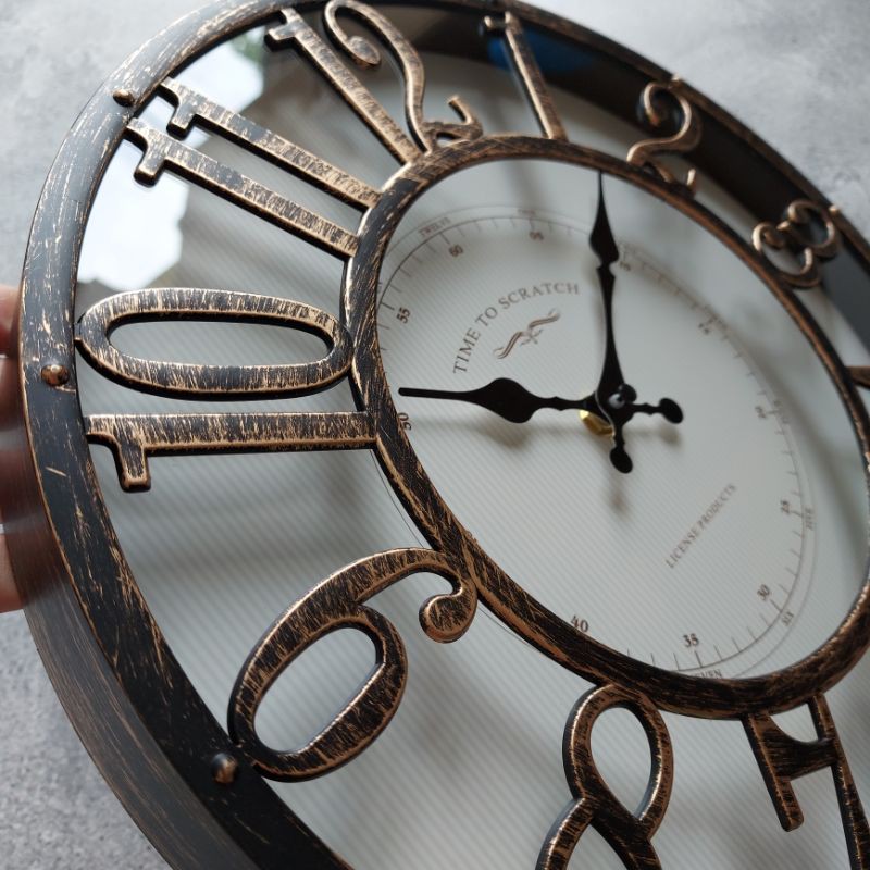 Jam Dinding Vintage Klasik Classic Retro Style Eropa Minimalis Unik Dekorasi Rumah Elegan-1