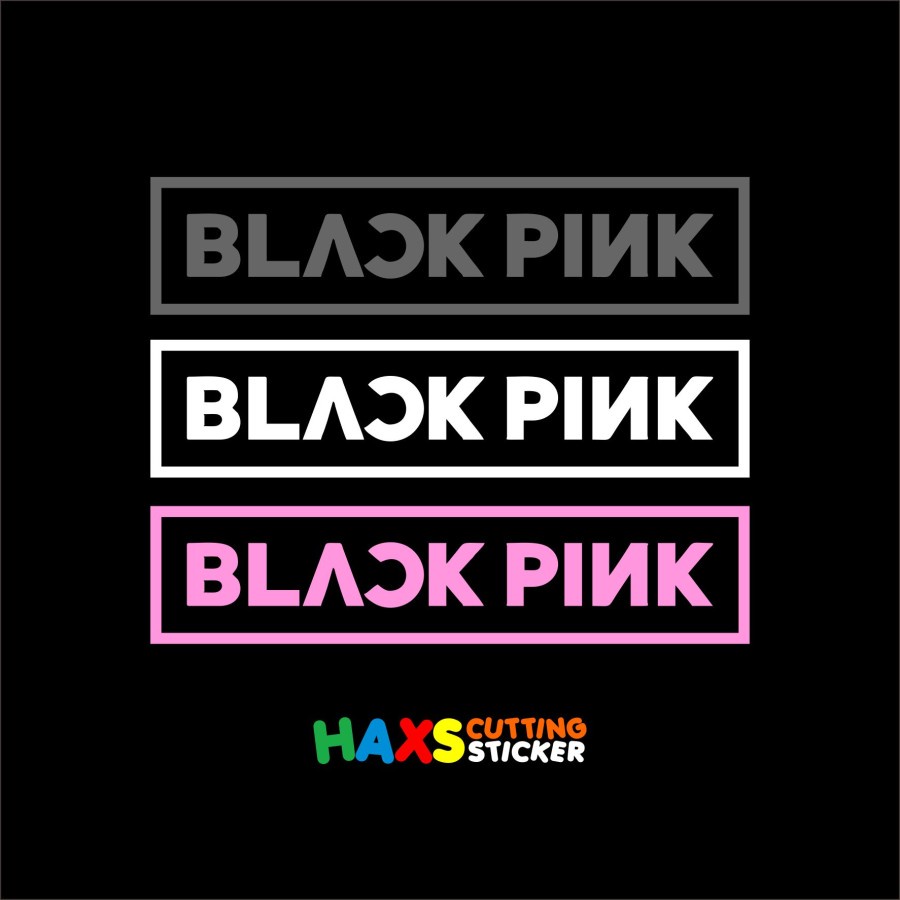 Cutting Sticker Blackpink Logo Ukuran 10 CM Untuk Motor Mobil
