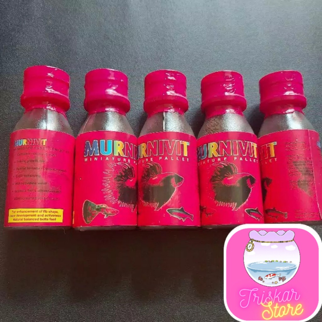 PELET IKAN CUPANG MURNIVIT / MAKANAN IKAN HIAS CUPANG MURNIVIT / MURNIVIT