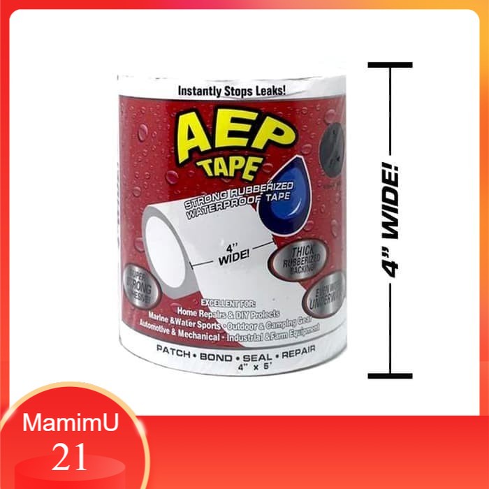 

Isolasi Lakban Lem Flex Tape Tambal Pipa Plastik Bocor Ajaib Super Kuat Rubberized Waterproof Putih
