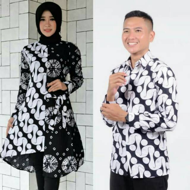 Couple tunik batik shibori