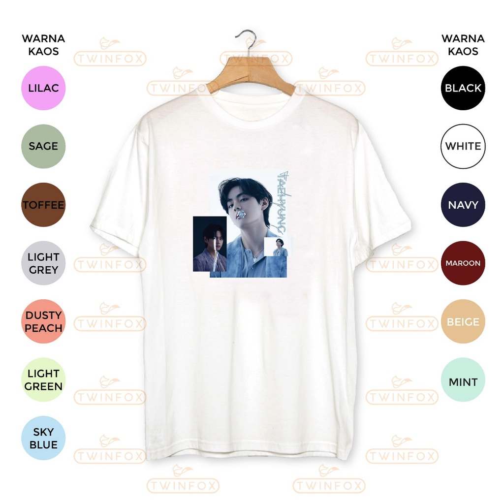 Kaos Kpop Bangtan Taehyung Proof Photo Unisex S-XXL Big size/Jumbo