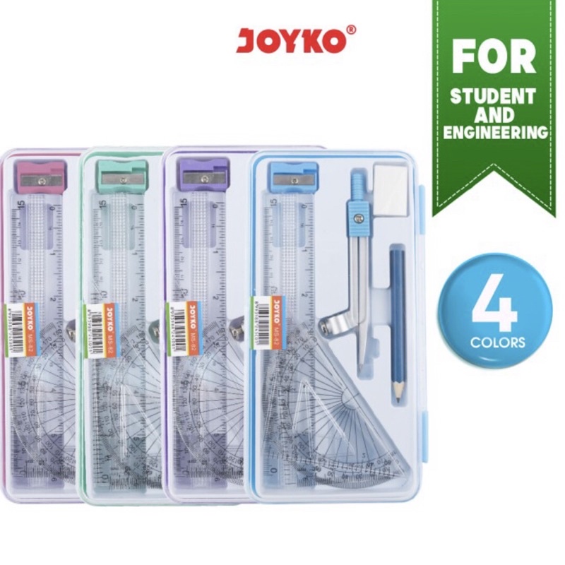 

Math Set MS-82 - Jangka Garisan Set Busur Derajat Garisan Segitiga Protractor