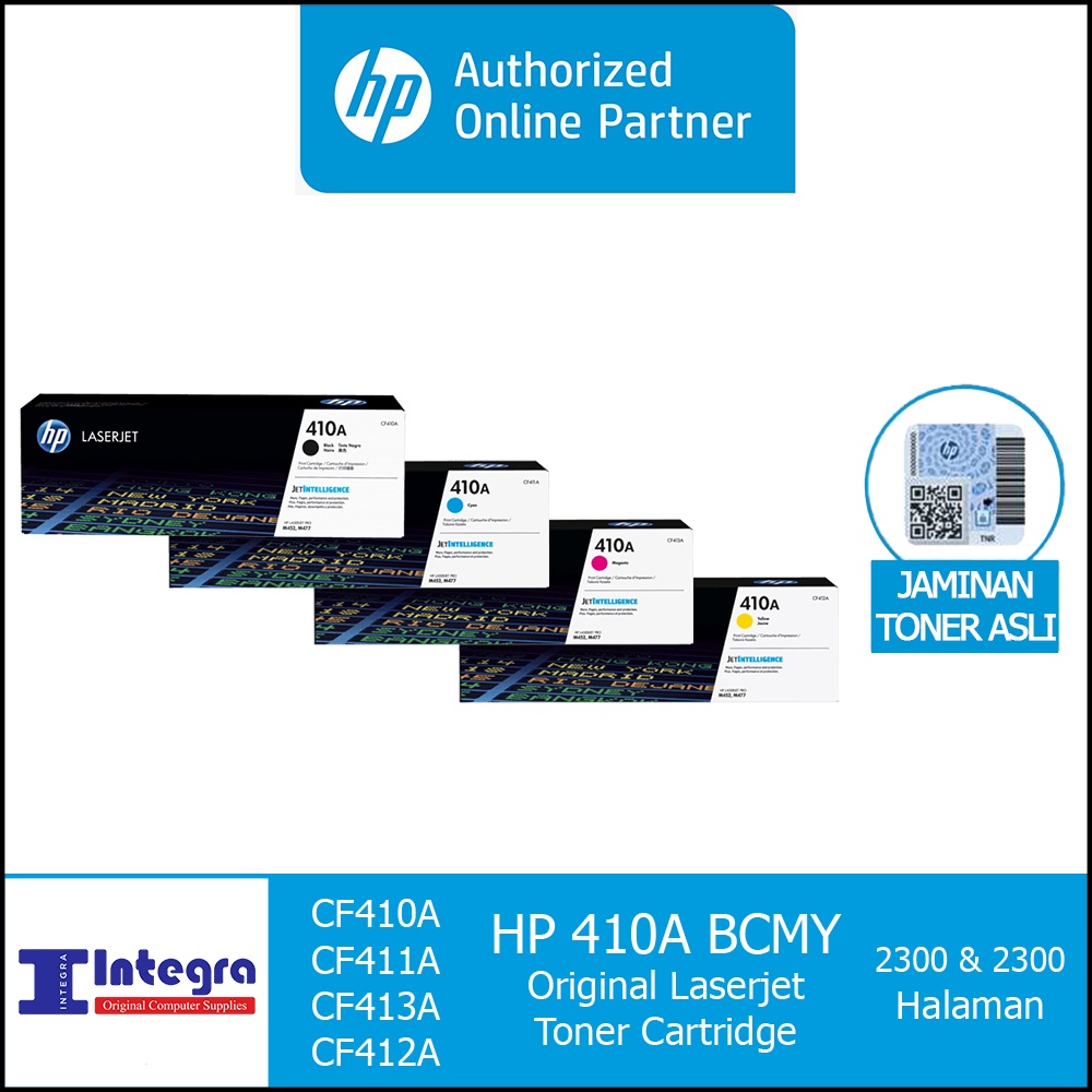 Toner HP 1 Set 410A ( Bk, C, M, Y ) Original LaserJet Cartridge