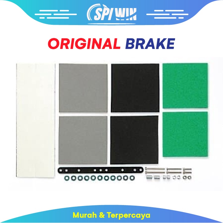 REM Tamiya Brake Sponge Set Abu Hitam Hijau ORI 100% - 15441