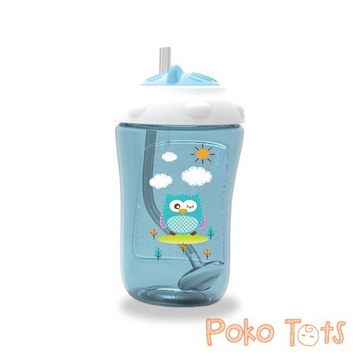 Baby Safe Straw Cup Bottle With Weighted Straw 300ml Botol Sedotan Pemberat 360 Derajat WHS
