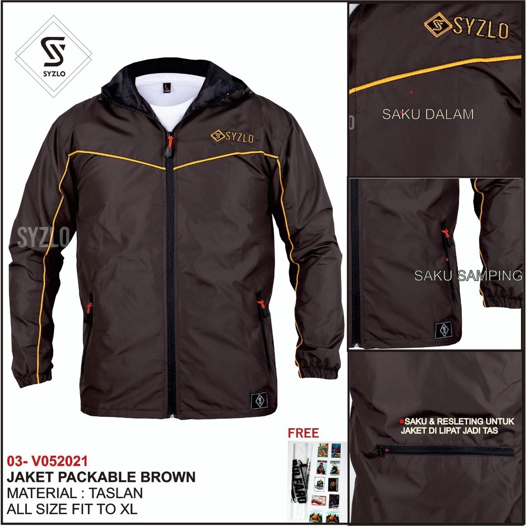 PALING BARU ! AKN JAKET MOTOR PRIA ANTI AIR WATERPROOF / JAKET HOODIE OUTDOR PREMIUM ORIGINAL SYZLO