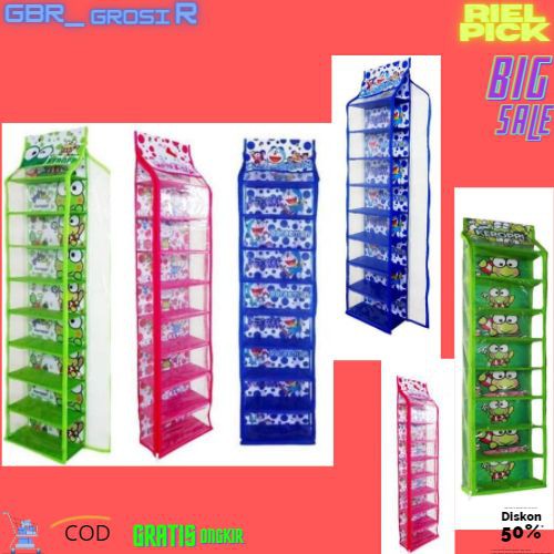 RAK SEPATU GANTUNG 9 SSN FULL RESLETING