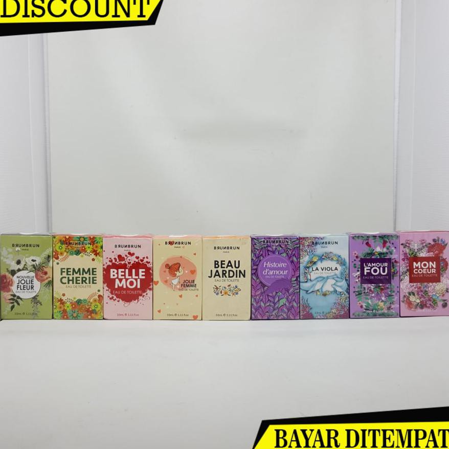 (BAYAR DITEMPAT) BRUNBRUN PARIS PARFUM EDT 33 ML BBEDT G5207