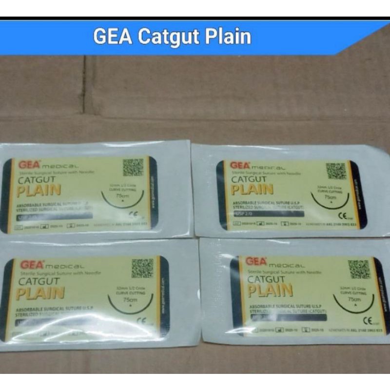 Eceran -  GEA Catgut Plain 2/0 &amp; 3/0 + Jarum