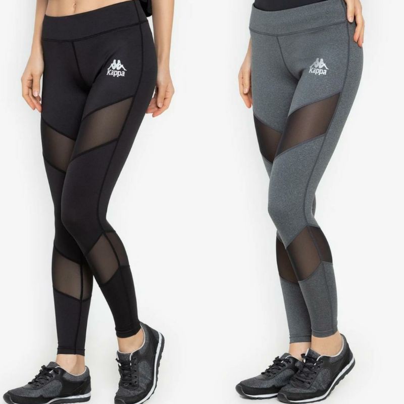 Kappa Performance High Waist Quarter Fitness Leggings Mesh / legging olahraga/ sport legging