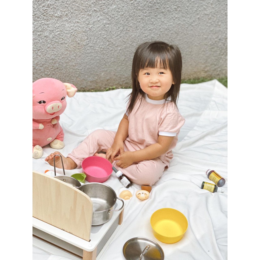 TINGTONG - Lui Playset | Setelan anak bayi - Baju dan Celana Pergi Anak Bayi Cowok Perempuan