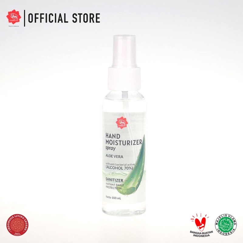 Viva Hand Sanitizer - Moisturizer Spray Aloe Vera 100 ml