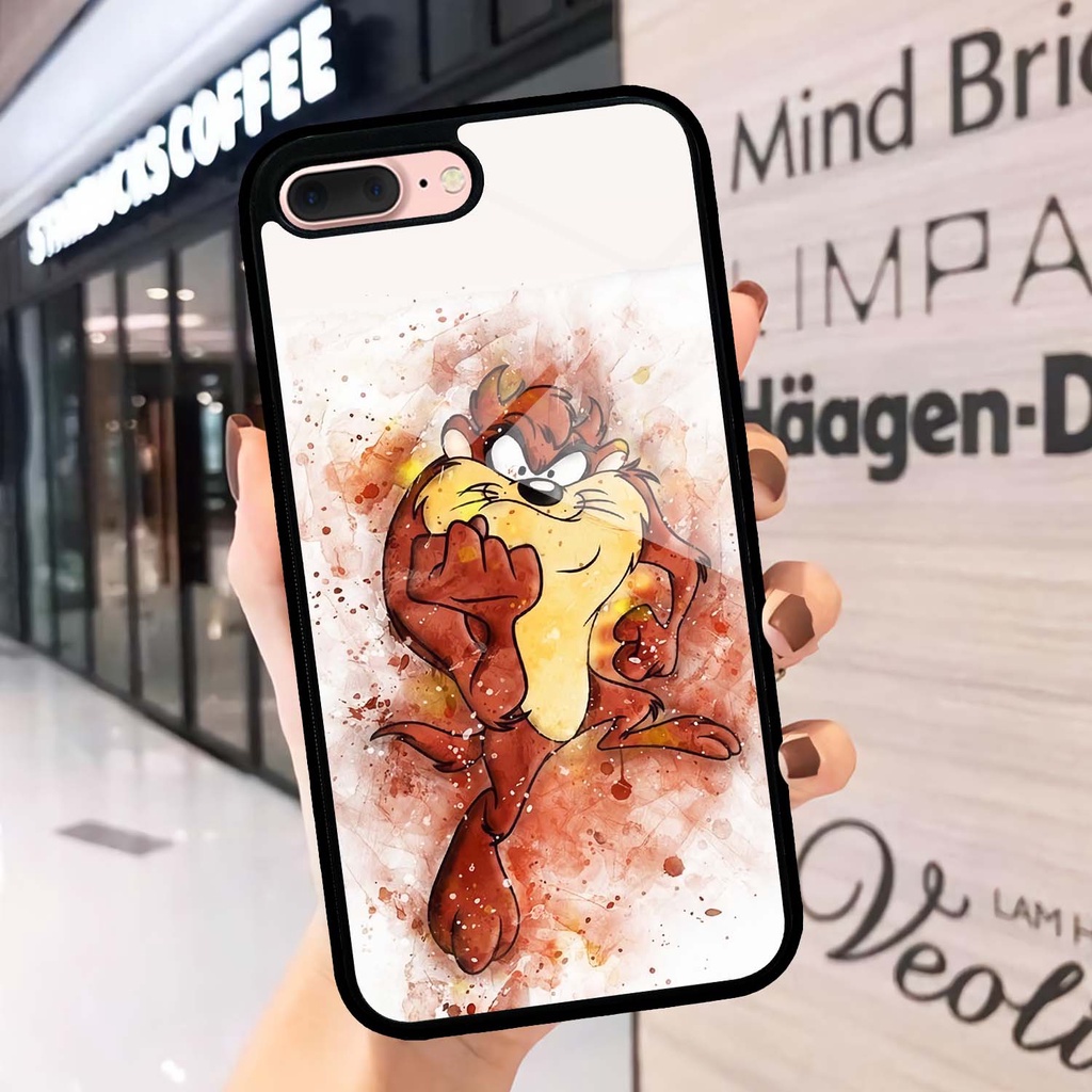 Case Kilau Iphone | 7 Plus | 8 Plus | Casing Hp Glossy | Motif Tazmania