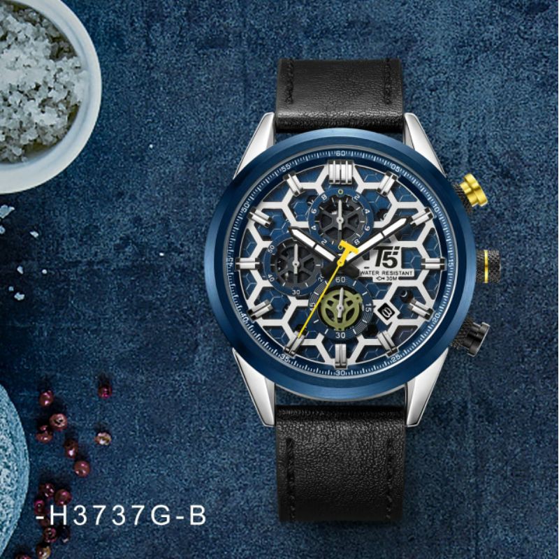 [ COD ] JAM TANGAN PRIA T5 H3737 G ORIGINAL