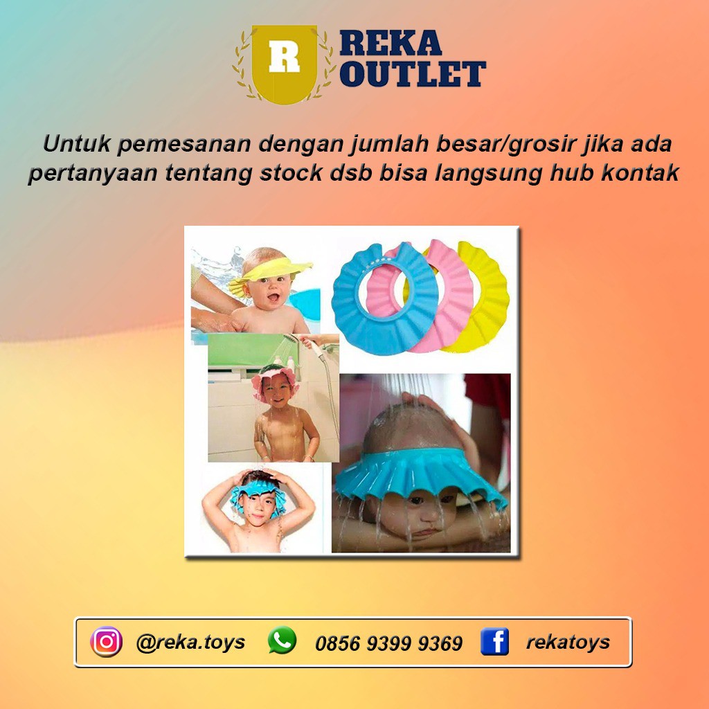 Topi Keramas kancing Bahan Lembut Elastis Untuk Bayianak