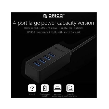 USB Hub 4 Port W5P-U3 Orico USB3.0 Kabel 1meter