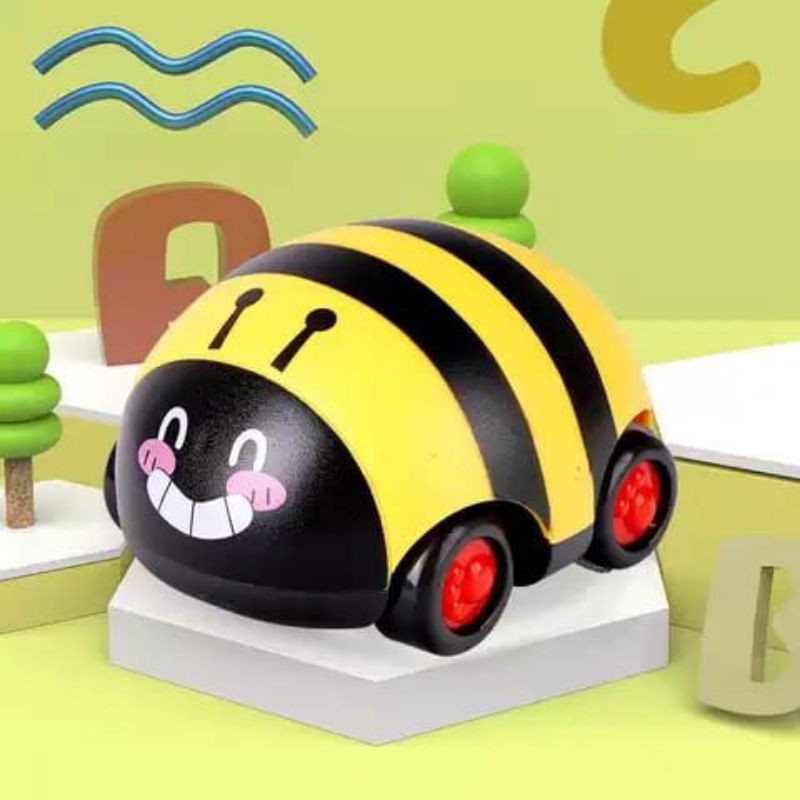 ( Mia ) Mainan Anak Mobil Mobilan Pull Back Model Serangga Lucu, Mainan Pull Back Car