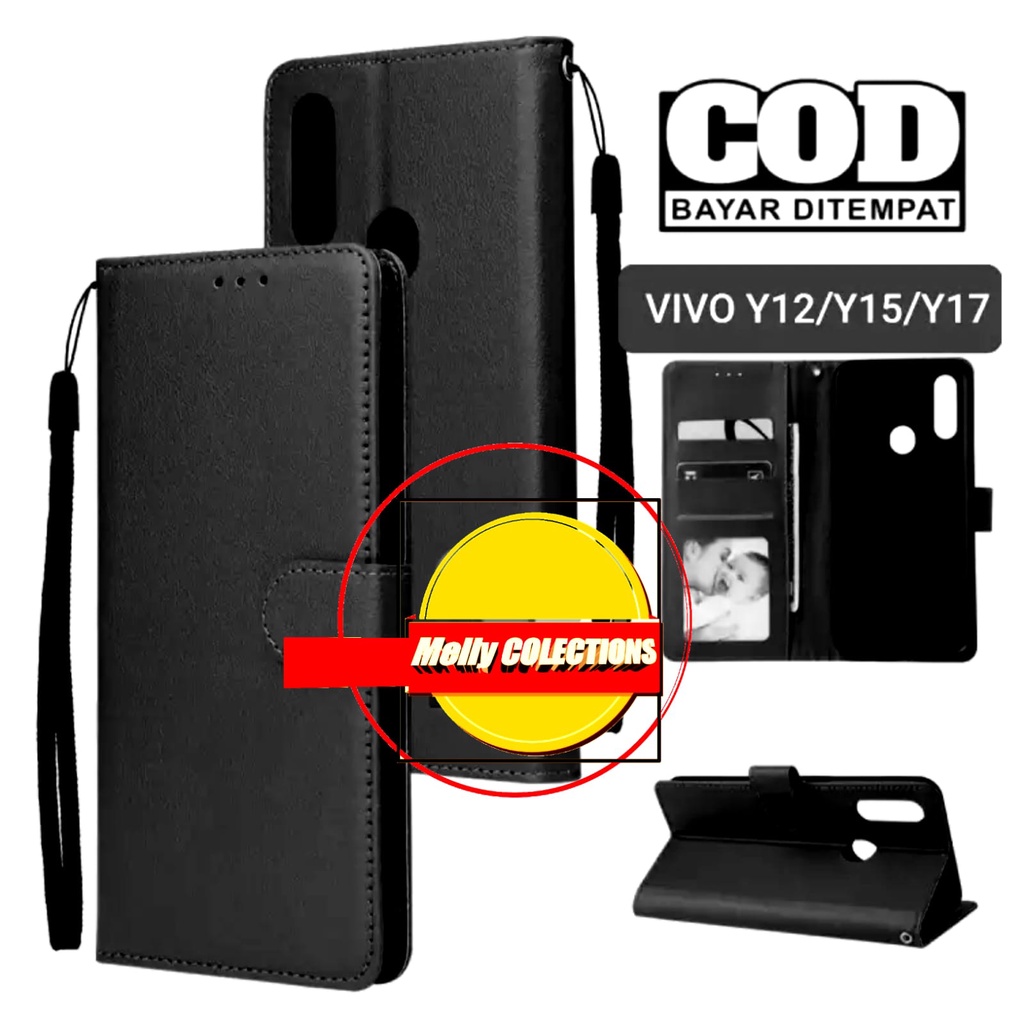 Flip case VIVO Y11 Y12 Y12i Y15 Y17 flip dompet casing flip wallet leather cover