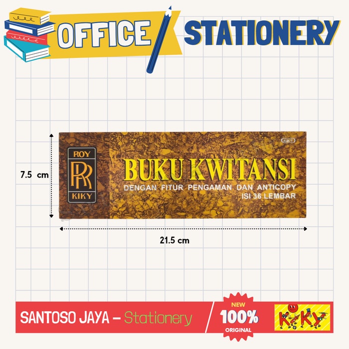 

Buku Kwitansi KIKY - Buku Kuitansi KIKY Kecil 36 lembar