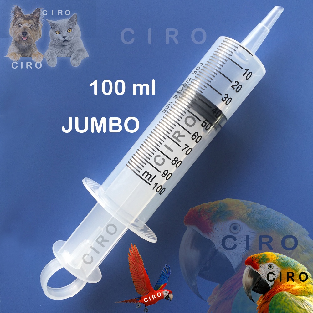 spet suntikan jumbo parrot macaw 100 ml spet kucing suntikan kucing hewan besar spetan jumbo kakatua