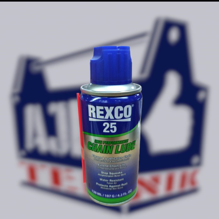 chain lube rexco 25 120 ml murah meriah