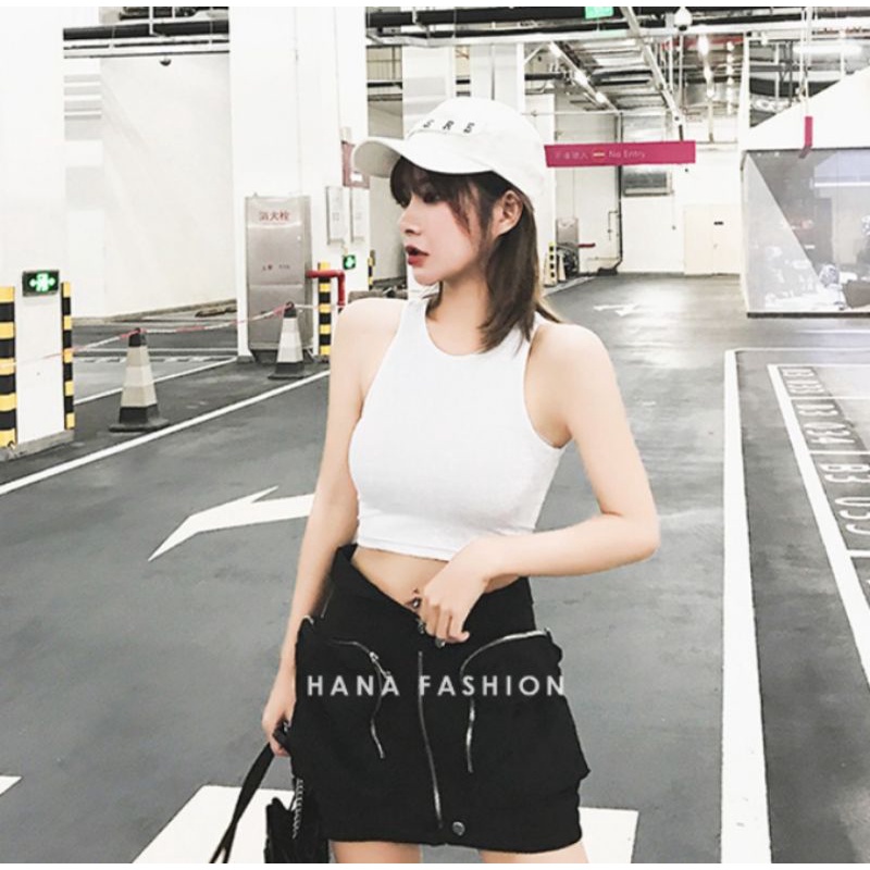 Sita Crop Tank Top Atasan Wanita - Tanktop Patricia RIB
